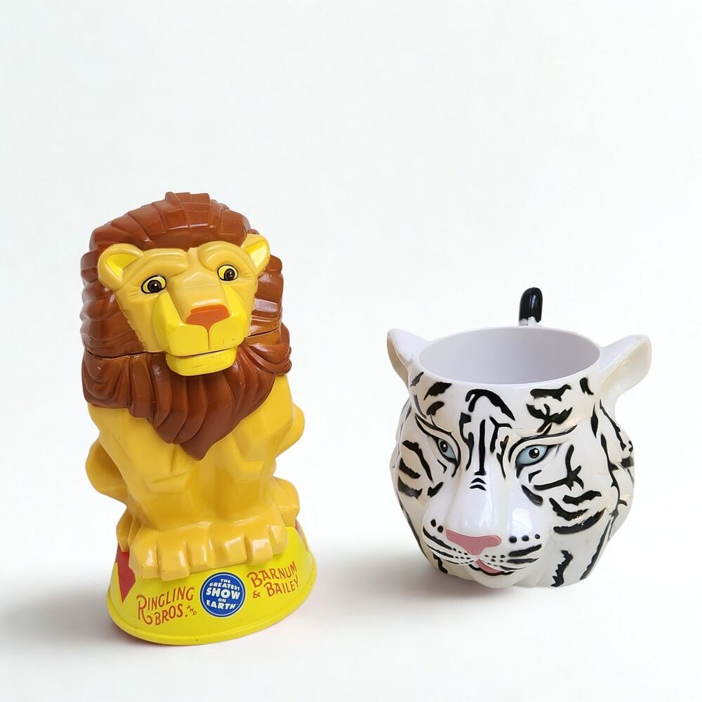 Vintage Y2K Circus Animal Mugs – Ringling Bros. Barnum & Bailey Collectibles